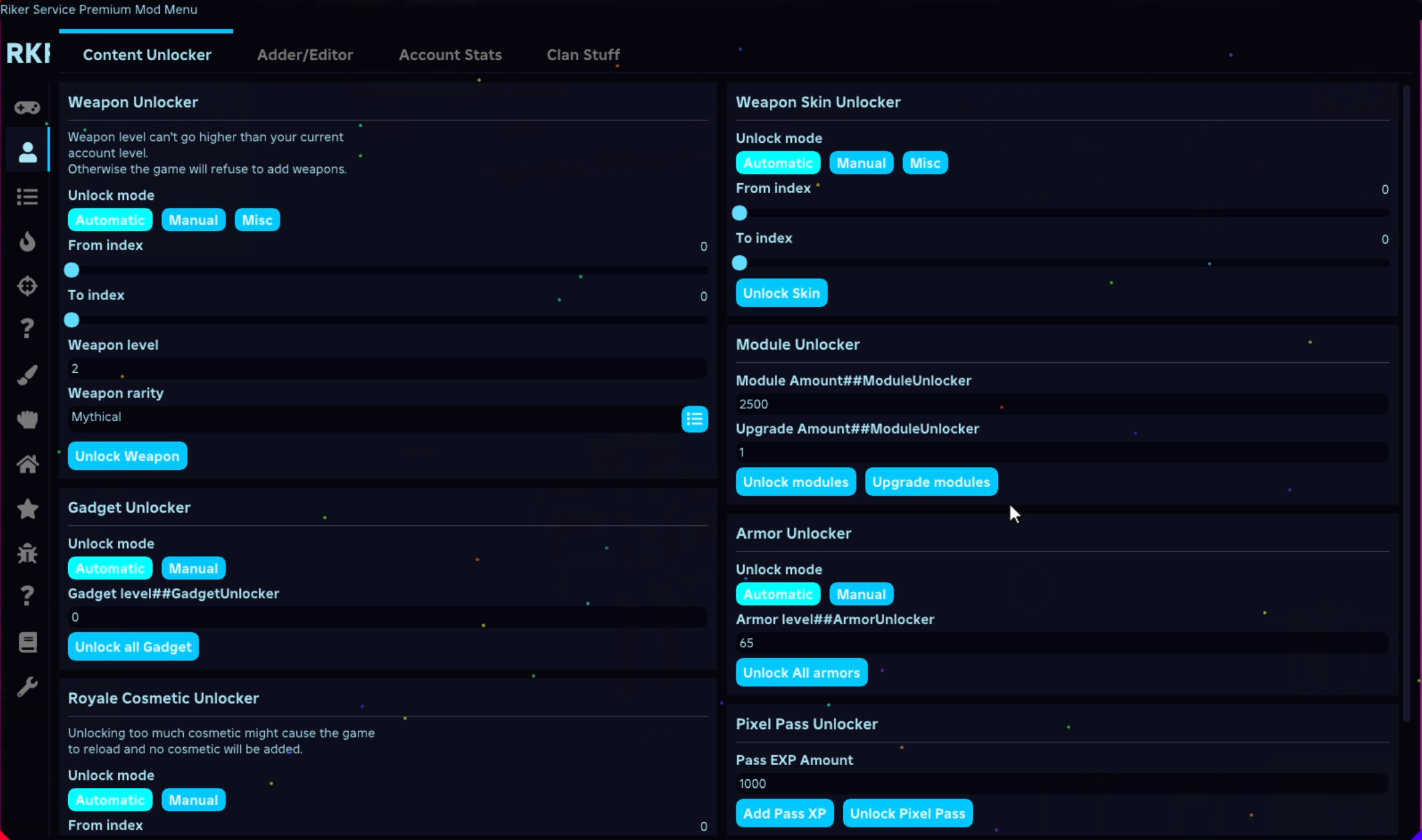 RIZZ Premium Showcase