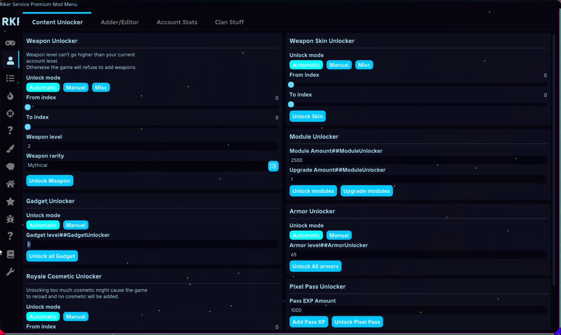 Pixel Gun 3D Skins Mod