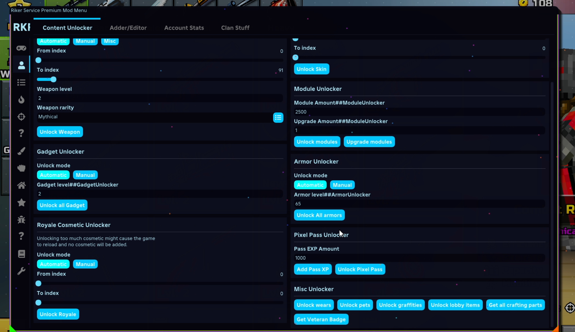 Pixel Gun 3D Battle Royale Hack