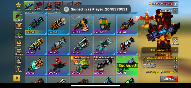 Customer Vouch - Weapon Collection